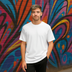 Remera blanca Comic Classic — Oversize