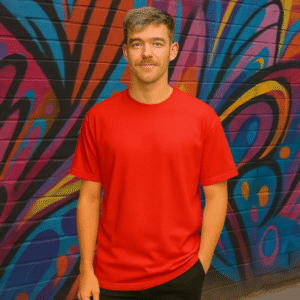 Remera roja Comic Classic — Oversize