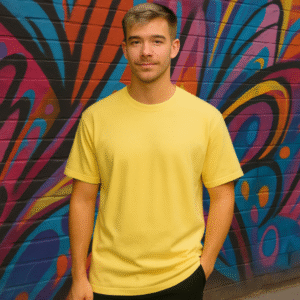 Remera amarilla Comic Classic — Oversize