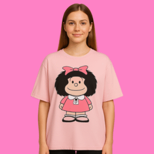 Mafalda Pink – Remera Oversize